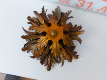 Load image into Gallery viewer, BANCI Mid Century Murano Ceiling Wall Light Gilded Tole Chandelier BAGUES Style*
