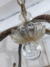 Load image into Gallery viewer, Charming Antique Chandelier Pagoda Lantern Prisms 1930 Italian Ceiling 8 fires
