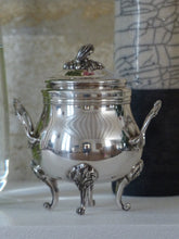 Load image into Gallery viewer, CHRISTOFLE MARLY Gorgeous Vintage Sugar Bowl Silverplated Louis XV Style
