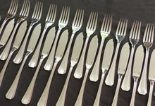 Load image into Gallery viewer, CHRISTOFLE BOREAL Fish Set for 12 people fish Brilliant Service poisson 24pcs
