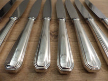 Load image into Gallery viewer, CHRISTOFLE AMERICA Set 8x Table Dinner Knives - Brilliant luster - Silverplated
