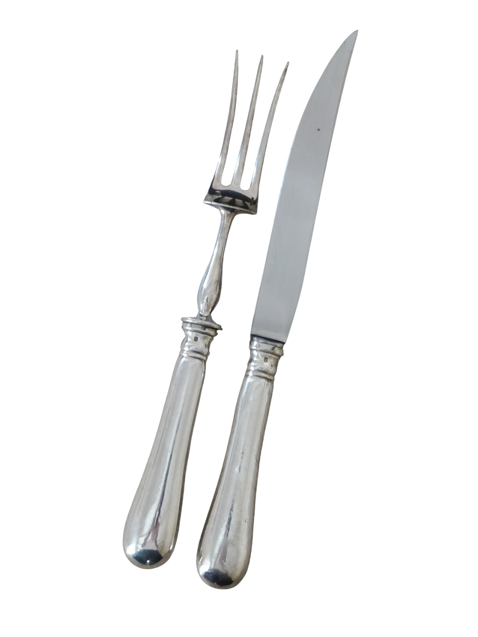 CHRISTOFLE Silverplated Antique Carving set Service à Découper Serving Pieces