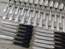 Load image into Gallery viewer, CHRISTOFLE PERLES Table Dinner set 12 Place settings 36pc Brilliant luster
