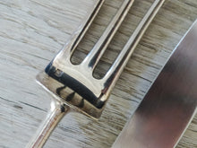 Load image into Gallery viewer, CHRISTOFLE Silverplated Antique Carving set Service à Découper Serving Pieces
