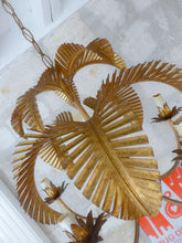 Load image into Gallery viewer, HANS KOGL Rare Palm Ceiling 70's Hollywood Regency Mid Century JANSEN Chandelier
