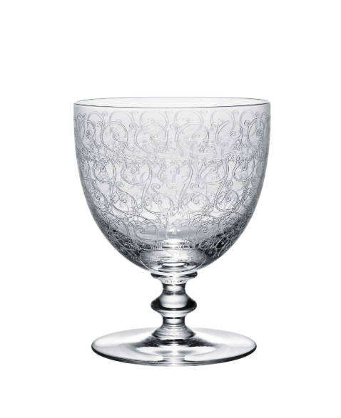 BACCARAT Superbe Verre à vin Art Deco Modèle ROHAN Cristal 10cm Dispo 4x