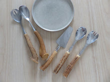 Load image into Gallery viewer, Charming Set 5x Serving Piece Horn 1900 Kitchen Table Stainless Salad Pie Server
