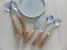 Load image into Gallery viewer, Charming Set 5x Serving Piece Horn 1900 Kitchen Table Stainless Salad Pie Server
