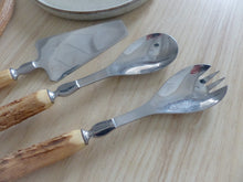 Load image into Gallery viewer, Charming Set 5x Serving Piece Horn 1900 Kitchen Table Stainless Salad Pie Server
