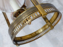 Load image into Gallery viewer, Gorgeous Vintage French Hall Lantern Chandelier Ceiling Gilded Bronze Shades
