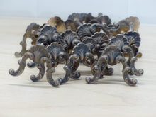 Load image into Gallery viewer, Antique set 12x French Knife Rests Silverplated Shell Louis XV Rococo 1900s

