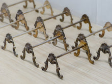 Load image into Gallery viewer, Antique set 12x French Knife Rests Silverplated Shell Louis XV Rococo 1900s
