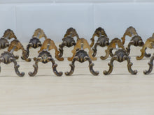 Load image into Gallery viewer, Antique set 12x French Knife Rests Silverplated Shell Louis XV Rococo 1900s
