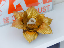 Load image into Gallery viewer, Vintage Mid Century Italian Ceiling Wall Light Gilded Tole Chandelier MASCA
