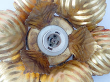 Load image into Gallery viewer, Vintage Mid Century Italian Ceiling Wall Light Gilded Tole Chandelier MASCA
