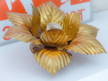 Load image into Gallery viewer, Vintage Mid Century Italian Ceiling Wall Light Gilded Tole Chandelier MASCA
