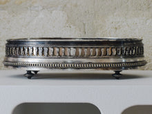 Load image into Gallery viewer, 19TH Antique French Silverplated Bronze Jardiniere Centerpiece Pearls &amp; Baluster
