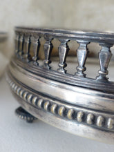 Load image into Gallery viewer, 19TH Antique French Silverplated Bronze Jardiniere Centerpiece Pearls &amp; Baluster
