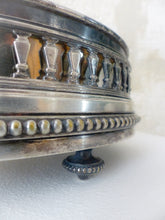 Load image into Gallery viewer, 19TH Antique French Silverplated Bronze Jardiniere Centerpiece Pearls &amp; Baluster
