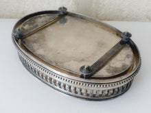 Load image into Gallery viewer, 19TH Antique French Silverplated Bronze Jardiniere Centerpiece Pearls &amp; Baluster
