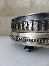 Load image into Gallery viewer, 19TH Antique French Silverplated Bronze Jardiniere Centerpiece Pearls &amp; Baluster
