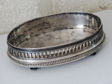 Load image into Gallery viewer, 19TH Antique French Silverplated Bronze Jardiniere Centerpiece Pearls &amp; Baluster
