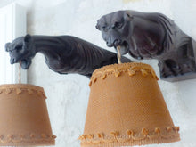 Load image into Gallery viewer, 19TH Pair Antique French Carved Wood Gothic Chimera Wall Light Sconce Gargoye

