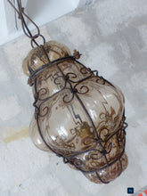 Load image into Gallery viewer, Goregous Venitian Lantern Ceiling Light 20TH Vintage Italian chandelier Murano 2
