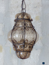 Load image into Gallery viewer, Goregous Venitian Lantern Ceiling Light 20TH Vintage Italian chandelier Murano 2
