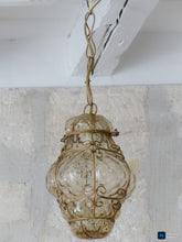 Load image into Gallery viewer, Goregous Venitian Lantern Ceiling Light 20TH Vintage Italian chandelier Murano 1
