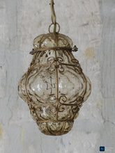 Load image into Gallery viewer, Goregous Venitian Lantern Ceiling Light 20TH Vintage Italian chandelier Murano 1
