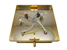 Load image into Gallery viewer, Gorgeous Gilt Mid Century 1970 Ceiling Wall Light Beveled Glass Chandelier 9"
