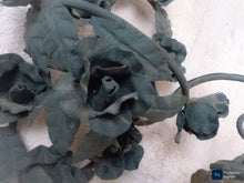 Load image into Gallery viewer, Antique 1920s Ventian Gorgeous Grape &amp; Flower Wall Light Sconce Roses Rare
