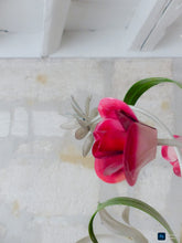 Load image into Gallery viewer, 60's Charming Florentine Chandelier Enameled Metal Tole Flowers Italian Ceiling3
