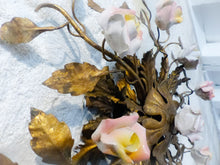 Load image into Gallery viewer, BANCI Mid Century Porcelain Flowers Glass Murano Wall Light Ceiling Chandelier
