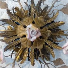 Load image into Gallery viewer, BANCI Mid Century Porcelain Flowers Glass Murano Wall Light Ceiling Chandelier
