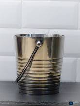 Load image into Gallery viewer, 1930 CHRISTOFLE Antique French Ice Bucket Silverplated ONUDULATIONS by Luc Lanel
