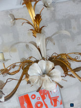 Load image into Gallery viewer, MASCA Vintage Florentine Ceiling Hollywood Regency Mid Century Chandelier 1970's
