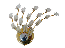 Load image into Gallery viewer, 1970’s Glass Brass and Chrome Wall Light by Oscar Torlasco for Stilkronen Design
