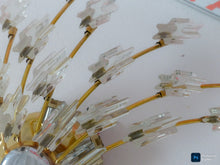 Load image into Gallery viewer, 1970’s Glass Brass and Chrome Wall Light by Oscar Torlasco for Stilkronen Design
