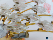 Load image into Gallery viewer, 1970’s Glass Brass and Chrome Wall Light by Oscar Torlasco for Stilkronen Design
