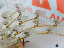 Load image into Gallery viewer, 1970’s Glass Brass and Chrome Wall Light by Oscar Torlasco for Stilkronen Design
