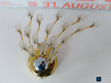 Load image into Gallery viewer, 1970’s Glass Brass and Chrome Wall Light by Oscar Torlasco for Stilkronen Design

