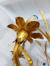 Load image into Gallery viewer, Gorgeous Gilded Chandelier Ceiling 70's Hollywood Regency Mid Century Wheat KOGL
