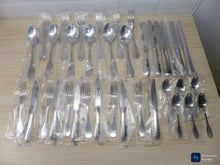 Load image into Gallery viewer, CHRISTOFLE TOURAINE Stainless Table set 6 Place settings CAPRICORNE New &amp; Mint
