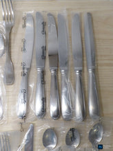 Load image into Gallery viewer, CHRISTOFLE TOURAINE Stainless Table set 6 Place settings CAPRICORNE New &amp; Mint
