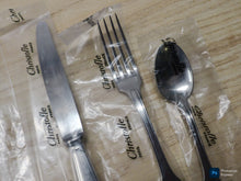 Load image into Gallery viewer, CHRISTOFLE TOURAINE Stainless Table set 6 Place settings CAPRICORNE New &amp; Mint
