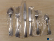 Load image into Gallery viewer, CHRISTOFLE TOURAINE Stainless Table set 6 Place settings CAPRICORNE New &amp; Mint
