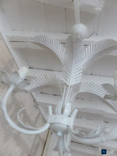 Load image into Gallery viewer, Vintage Palm Ceiling Hollywood Regency Mid Century Chandelier HANS KOGL Style

