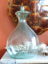 Load image into Gallery viewer, Large Antique French Glass Bottle Shepherd Era XVIII Century France 30cm Rare
